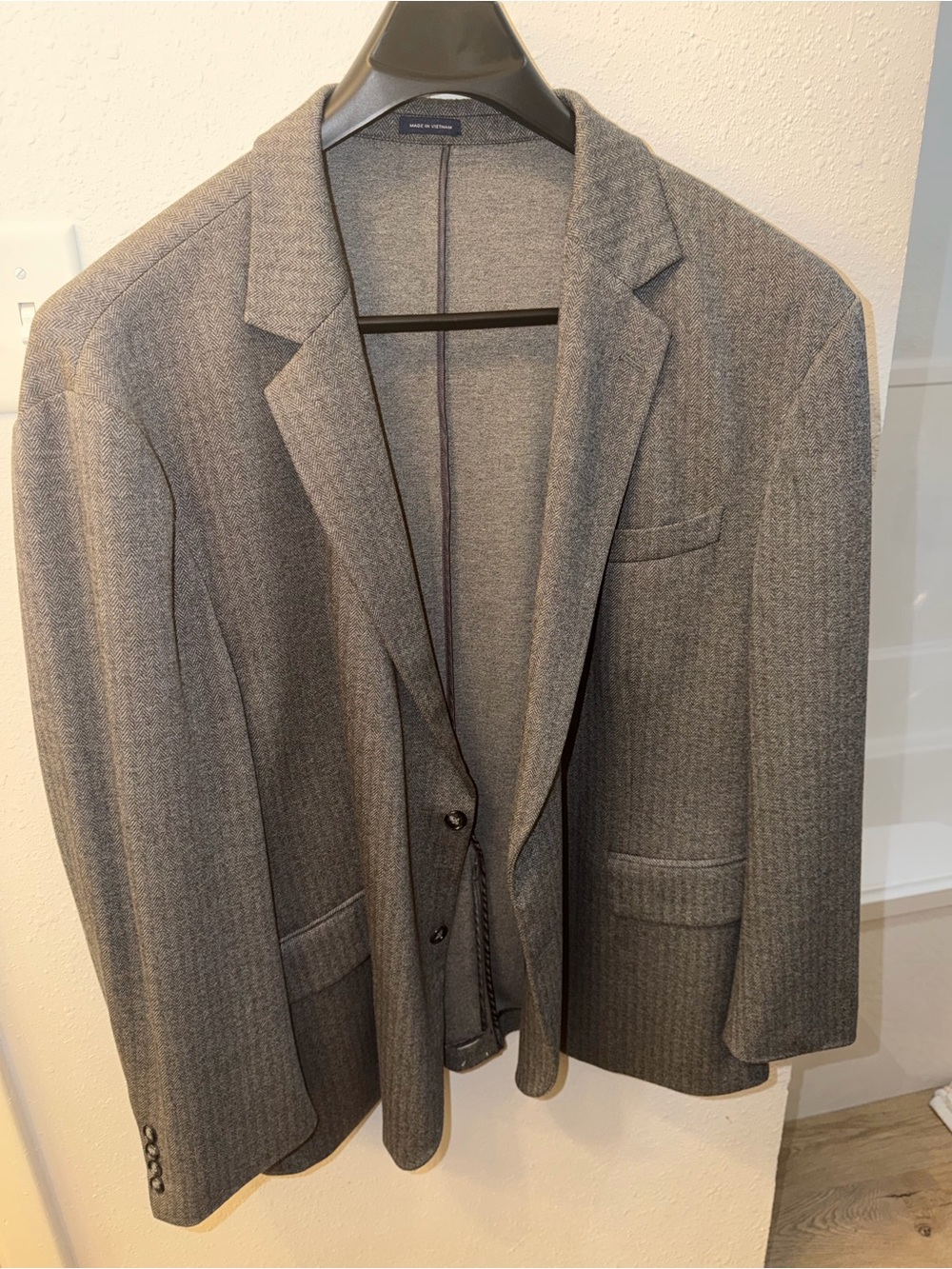 Stafford Men's Gray Textured Sport Coat